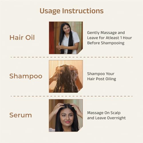 Vedix Customized Hair Fall Control Regimen For Normal/Oily/Scalp - Curly Hair, Ayurvedic Hair Care - 3 Product Kit + Eclipta - Anti-Hairfall Shampoo - Hair Growth Serum - Image 5