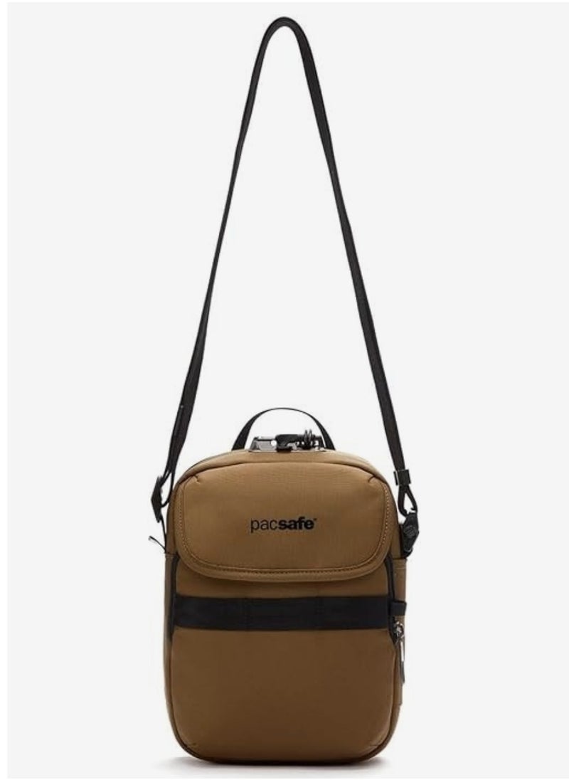 Pacsafe Pacsafe X Anti-Theft Compact Crossbody (Tan Color) RFID-Blocking, Water-Resistant, 4L Crossbody Bag with Tablet Sleeve & Slashguard Strap  - Image 3