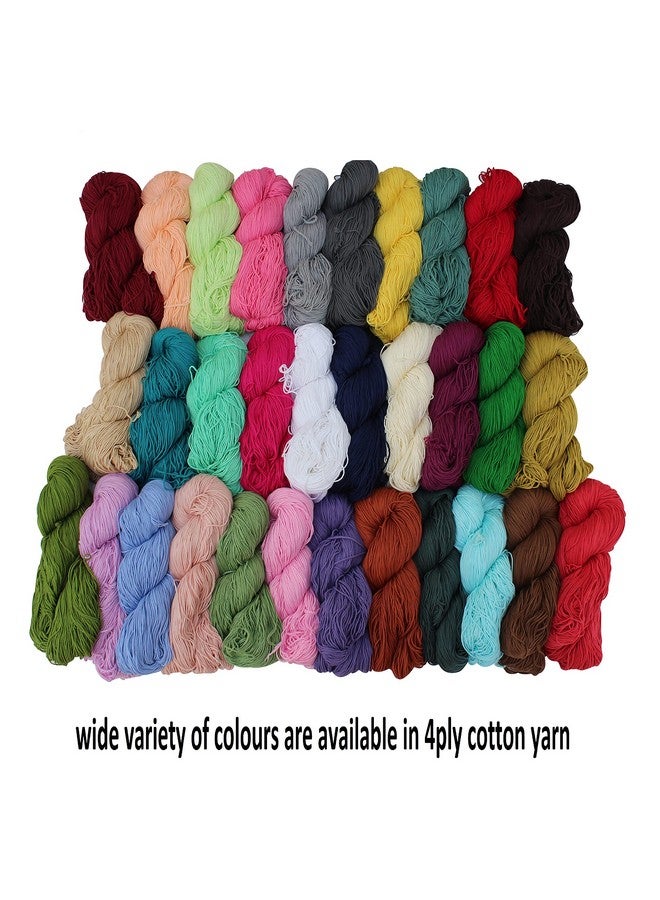 Prapti Handicrafts Prapti handicrafts 4 Ply Coffee Cotton Yarn for Crochet and Knitting, Soft Crosia Threads, 160 Grams Hank, 1 Pack of Cotton Yaran, Suitable for Sweaters, Scarfs, Hat, Baby Clothes and DIY Crafts. - Image 2