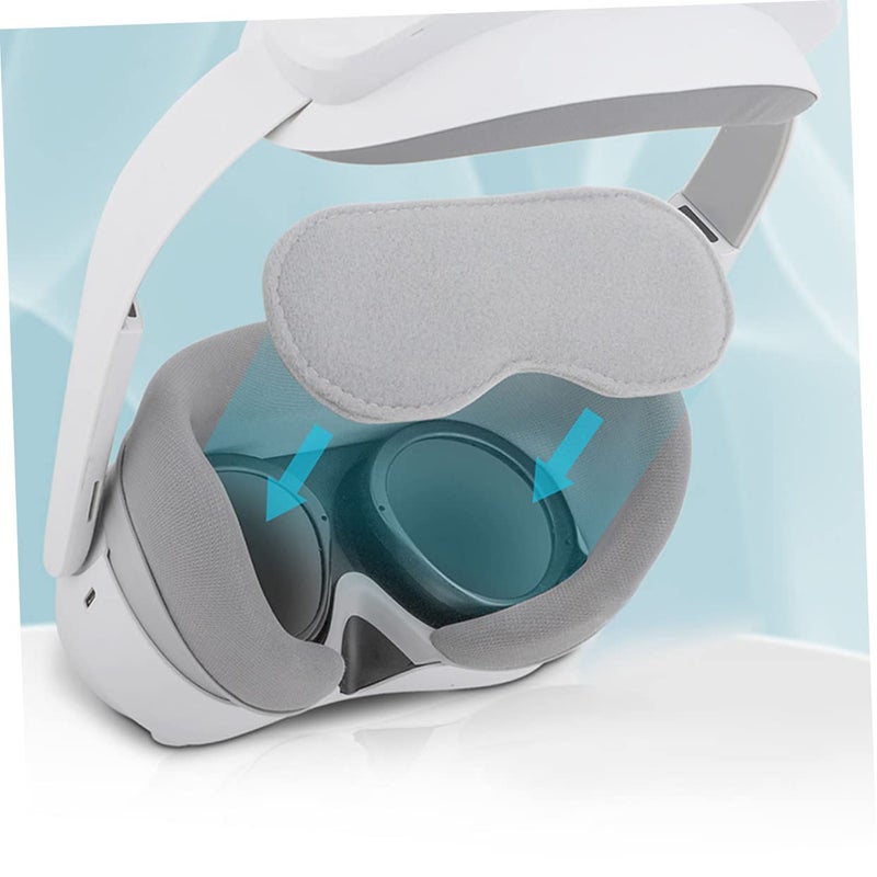 3Pcs VR Lens Pad Replacement Scratchproof Sunproof Light Blocking Compact Design - Image 3