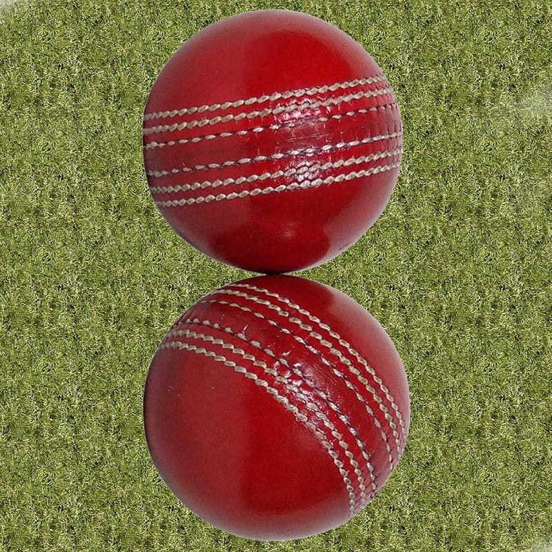 AnNafi ® Cricket Rubber Soft Balls for Practice A Grade Handstitched RED| Senior Official - Image 2