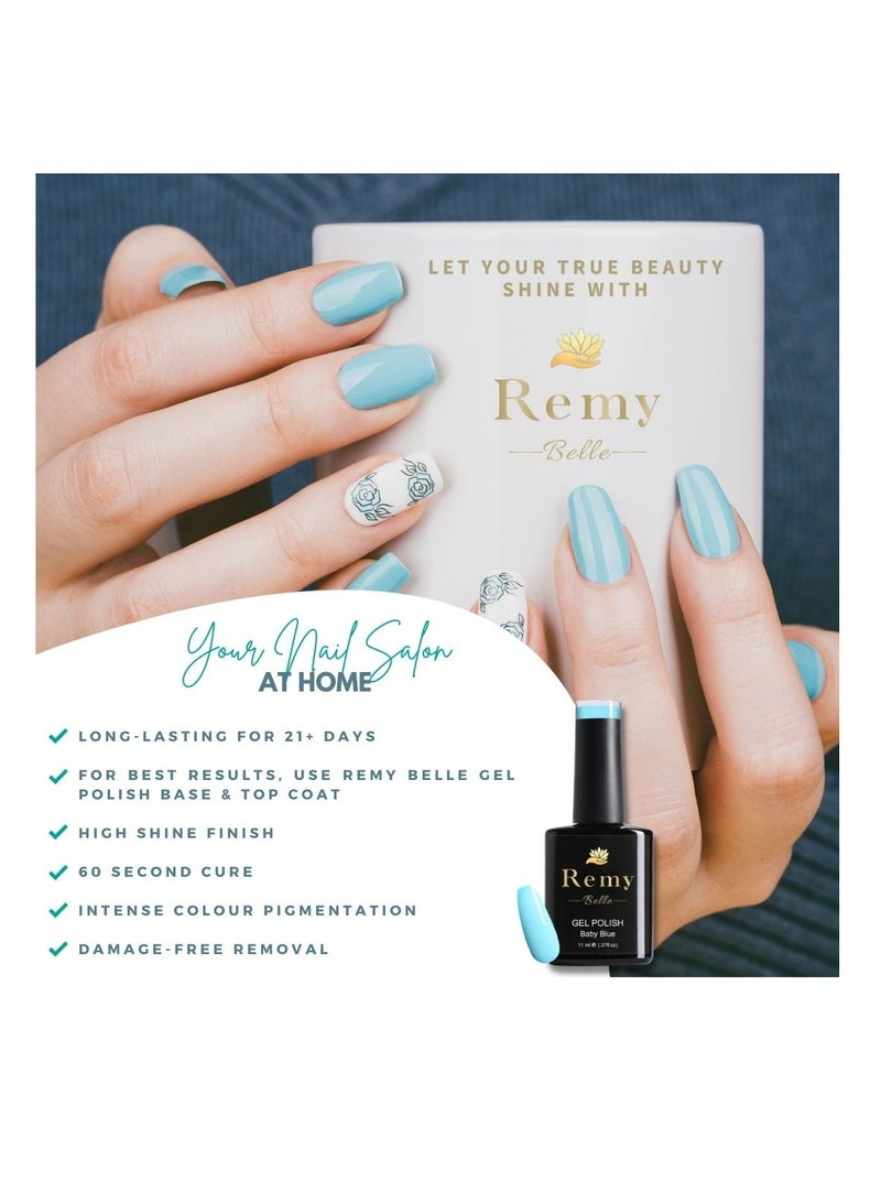 ريمي بيلا طلاء أظافر جل يدوم طويلاً مقاوم للتشقق يتطلب التجفيف تحت مصباح ليد بالأشعة فوق البنفسجية 11 مل برغندي - Image 2