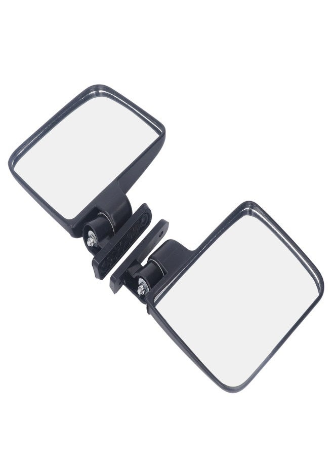 Golf Cart Side Mirrors Clear Wide View Impact Resistant Golf Cart Rearview Mirrors 1 Pair - Image 2