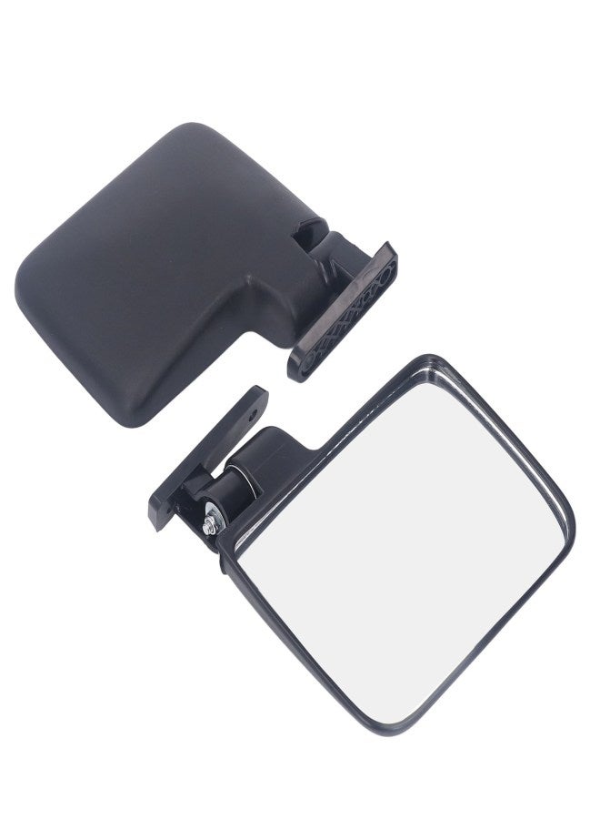 Golf Cart Side Mirrors Clear Wide View Impact Resistant Golf Cart Rearview Mirrors 1 Pair - Image 3