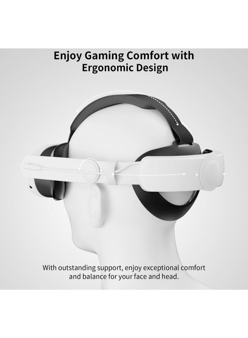 blupebble Elite Adjustable Headstrap with Built-in 6000mAh Power Bank for Meta Quest 3 | Comfortable VR Strap with Battery Pack | Extended Playtime & Balanced Design  - Image 5