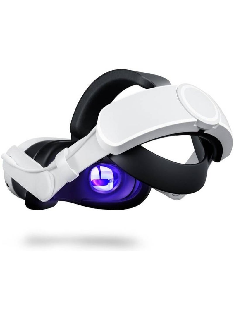 blupebble Elite Adjustable Headstrap with Built-in 6000mAh Power Bank for Meta Quest 3 | Comfortable VR Strap with Battery Pack | Extended Playtime & Balanced Design  - Image 1