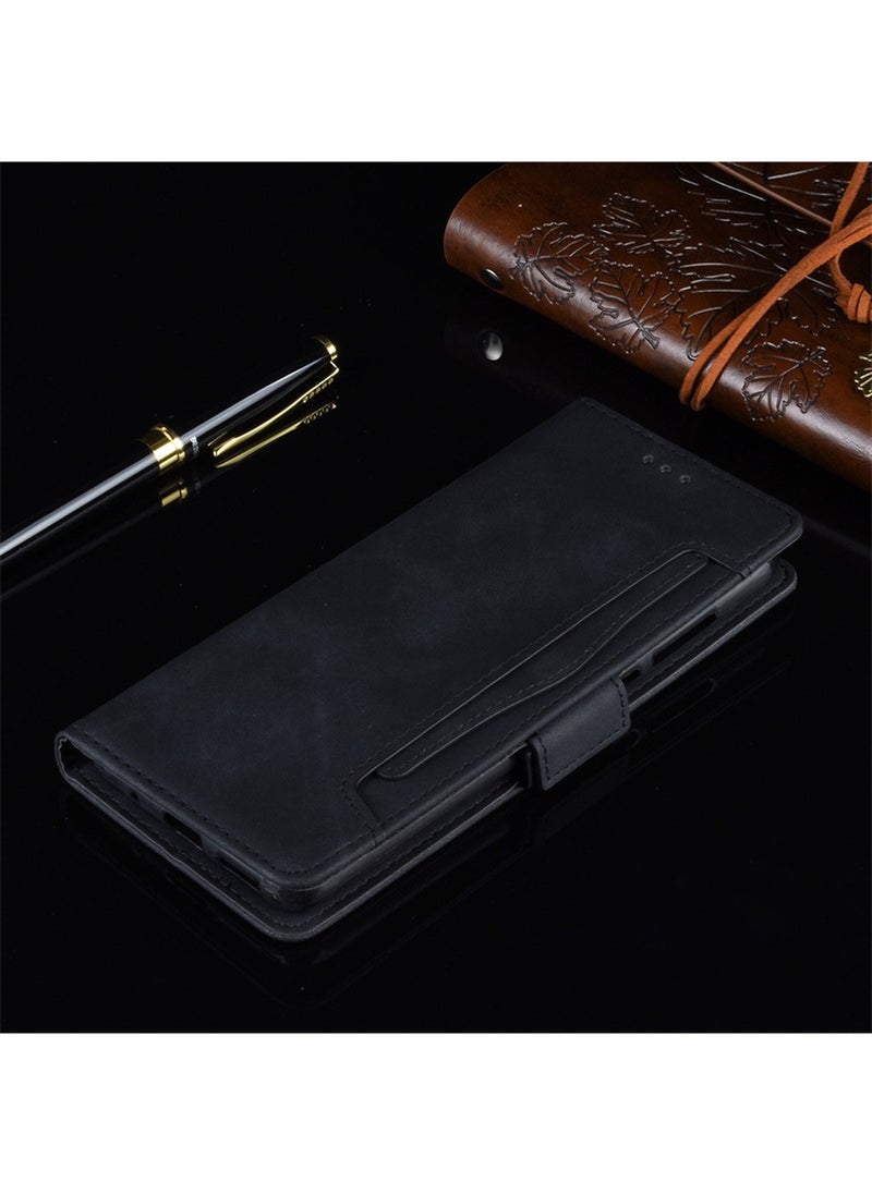 Generic - Tecno Spark Go 2023/Pop 7/Pop 7 Pro/BF7 Stand Flip leather Case Cover With Retro Kickstand Magnetic Phone shell Wallet Phone Case with Card Slots Holder With Release Hand Phone Holder Video Kickstand - Image 1