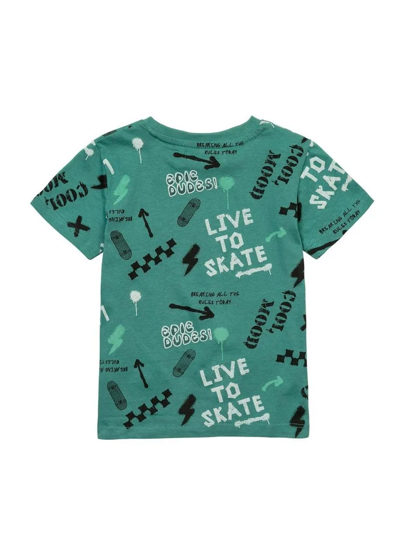 MINOTI Teen Boys Classic T-Shirt With Print