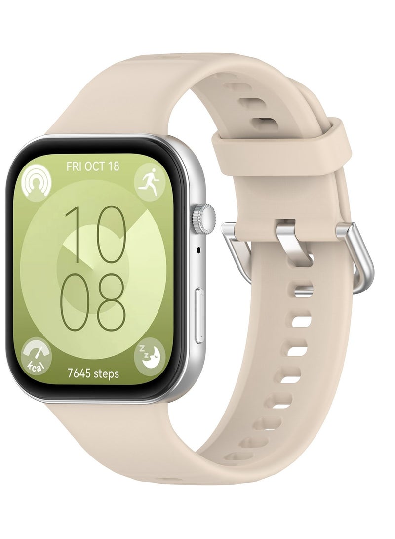 keloray حزام بديل كيلوراي متوافق مع ساعة هواوي فيت 3 - حزام معصم سيليكون بديل متوافق مع ساعة هواوي فيت 3 (فقط الحزام، لا يشمل الساعة) - Image 1