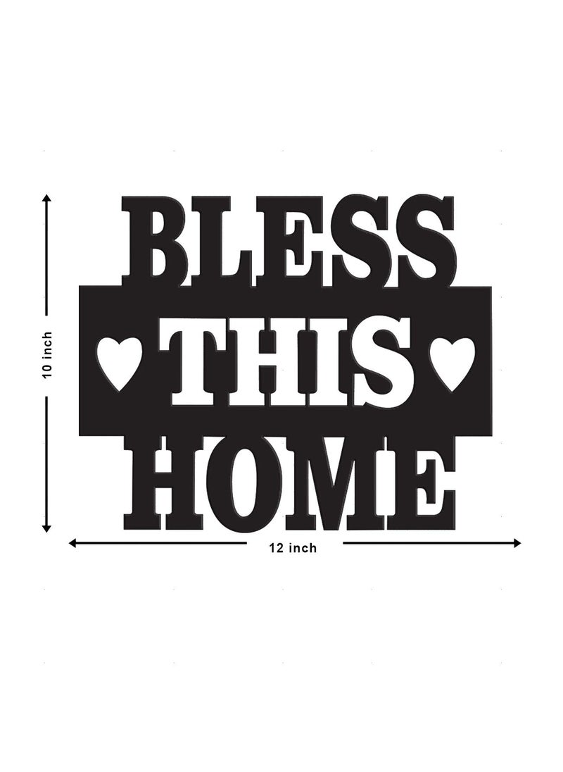 Art Street Art Street Bless This Home MDF Plaque Painted Cutout Ready to Hang Home Décor Wall Art  - Image 2