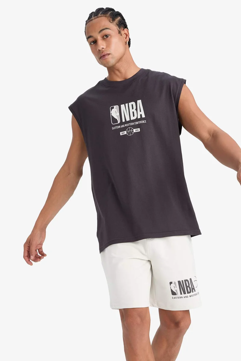 DeFacto DeFactoFit NBA Wordmark Oversize Fit Tank Top