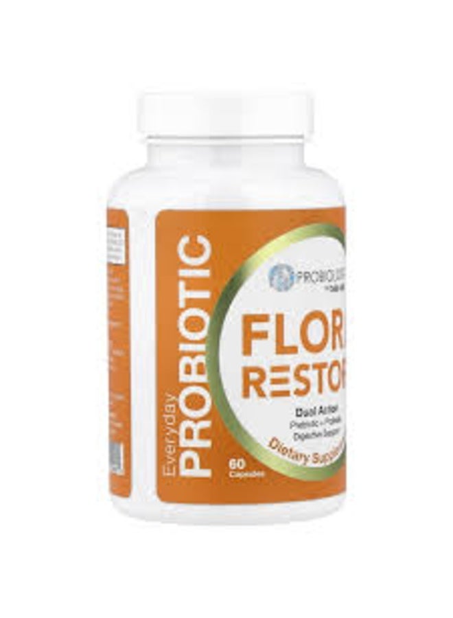بيل+بيلا Belle+Bella، Probiology، Flora Restore، 15 مليار وحدة تشكيل مستعمرة (CFU)، 60 كبسولة - Image 2