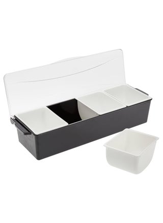 Garnish Trays With 6 Compartments 6 Removable Container, Black/Clear, Gse-09 - pzsku/Z1A0CAAC484FA3C3EEA1EZ/45/_/1739957345/0814f023-5908-48a5-8020-363b45990e2b