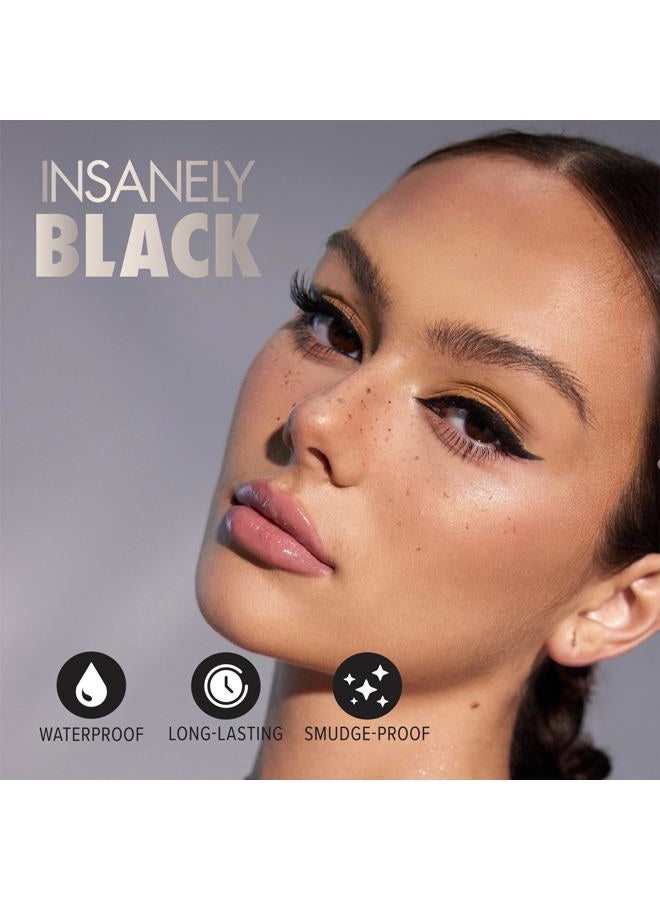 Absolute New York MELL01 Insanely Black Drawing Felt Liquid Eyeliner, Waterproof and Smudegeproof, Long Lasting, Contact Lens Friendly Liquid Eyeliner - Image 4