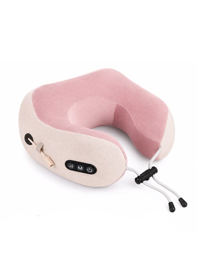 Smart Neck Massager Pillow Rechargeable Travel Neck Massage Pillow with 3 Intensity Levels Multiple Modes Portable Cordless Pillow for Travel Office Home - Image 1