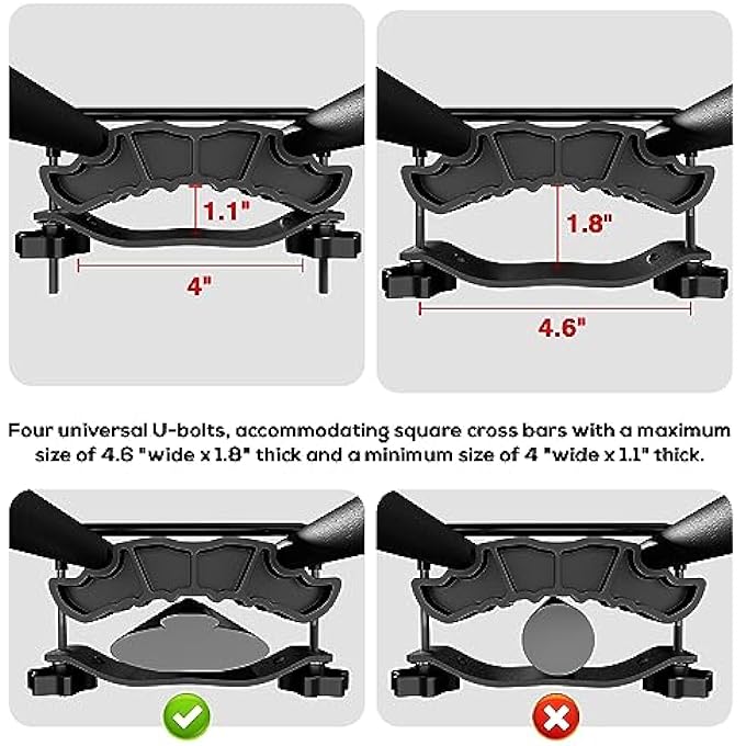 rayihni WILDROAD Car Roof Cargo Basket Combo of Upgraded 64"x 39"x 4" Roof Rack Cargo Basket with 21 Cubic ft Waterproof Cargo Bag, Cargo Net, Ratchet Straps and Anti-Rust Sealant, WR-64-COMBO - Image 3