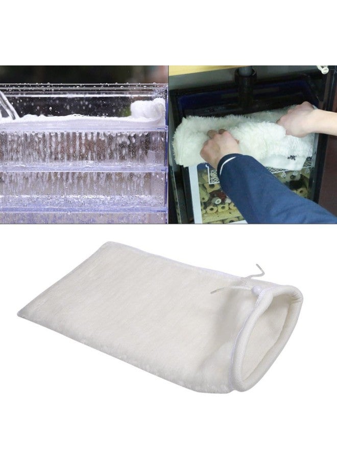 Aquarium Filter Socks, Aquarium Filter Socks Bag, Aquarium Fish Tank Drawstring Filtration Sump Breathable Filtration Filter Cotton Bag for Aquarium Water Cleaning  - Image 1