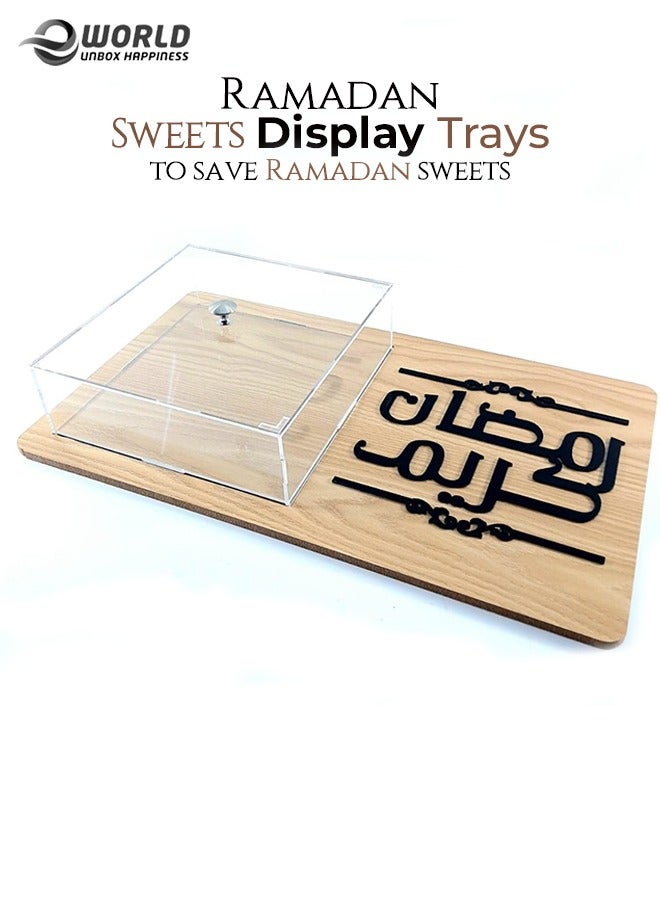 إي وورلد صينية ديكور رمضان رمضان مبارك حلويات تقديم أطباق المائدة للزينة الهلال