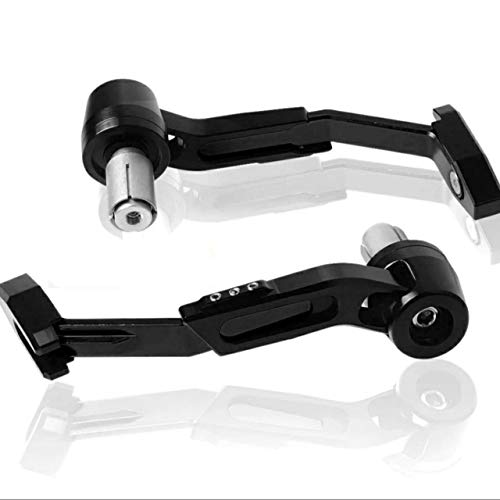 SELVIKE Motorcycle Adjustable Brake Clutch LEVERS Protector Brush Motorcycle PROGUARD System Guard CNC Lever Protector Guard (Black) - Image 2