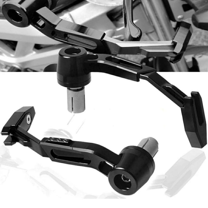 SELVIKE Motorcycle Adjustable Brake Clutch LEVERS Protector Brush Motorcycle PROGUARD System Guard CNC Lever Protector Guard (Black) - Image 5