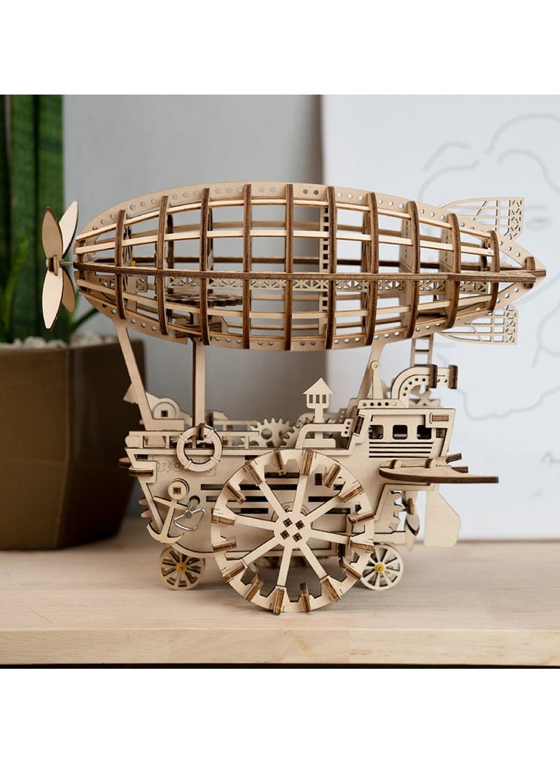 ROKR 3D Wooden Puzzle Scale Model Vehicle,Airship - Image 1