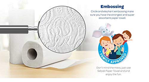 SELPAK Paper Towel Tissue Kitchen Roll 3 Ply 3 +1 Roll Free on Promo Pack - Image 3