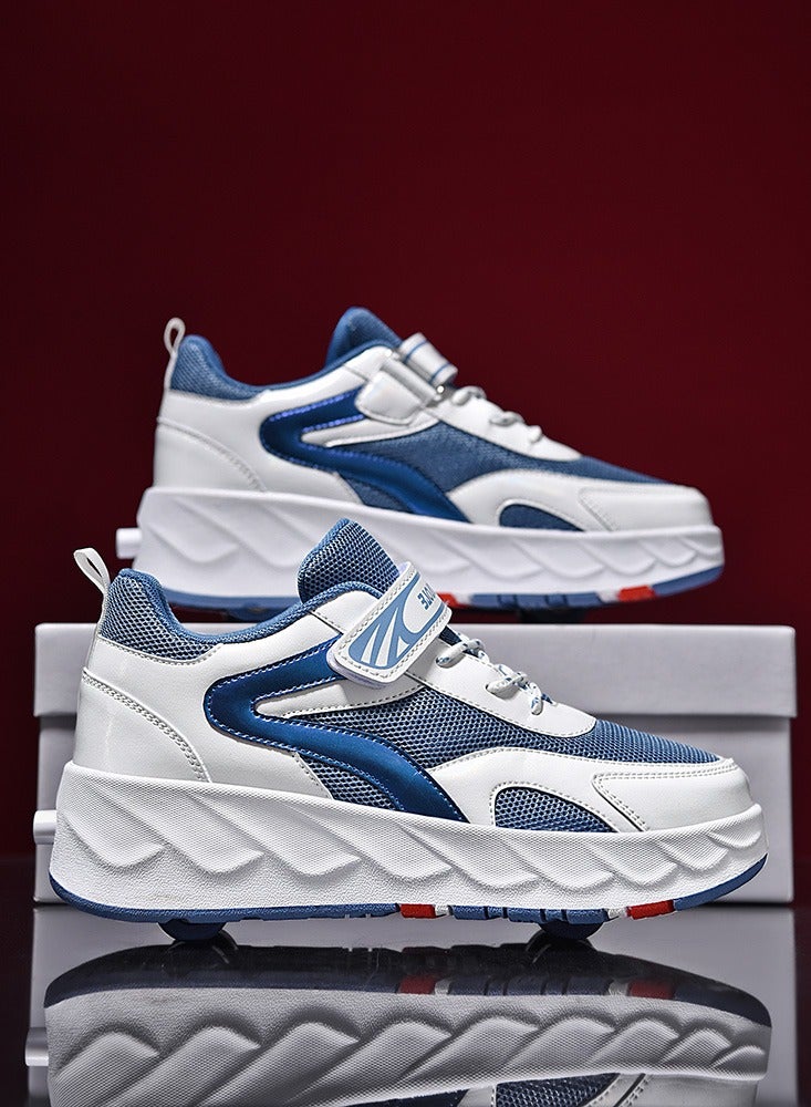 Loquat Kids Roller Skates Shoes 4 Wheels Roller Shoes Boys Girls Wheel Shoes Roller Sneakers Shoes for Beginner More Balanced - Image 2