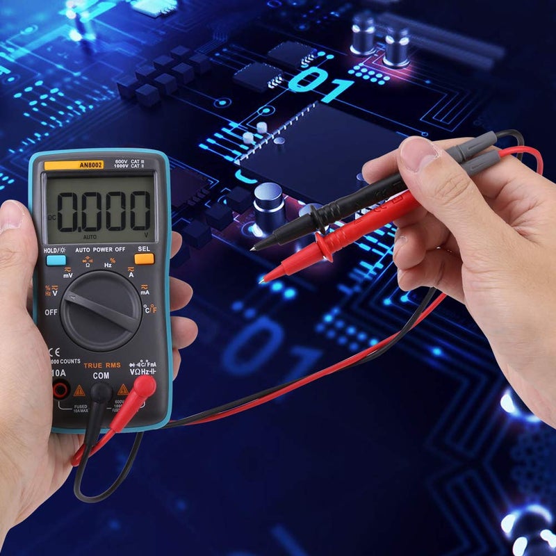 AN8002 6000 Counts Ohm Current Meter, Digital Ohm Current Measures Multimeter, True RMS Digital Multimeter for Automotive Household Electrical - Image 3