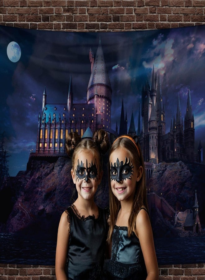 ConQuest Journals Harry Potter Hogwarts Castle at Night Backdrop Wall Banner, Large Photo Backdrop, Party Decoration, Wizarding World Room Decor, 5ft x 7ft (60'' x 84''), Officially Licensed - Image 5