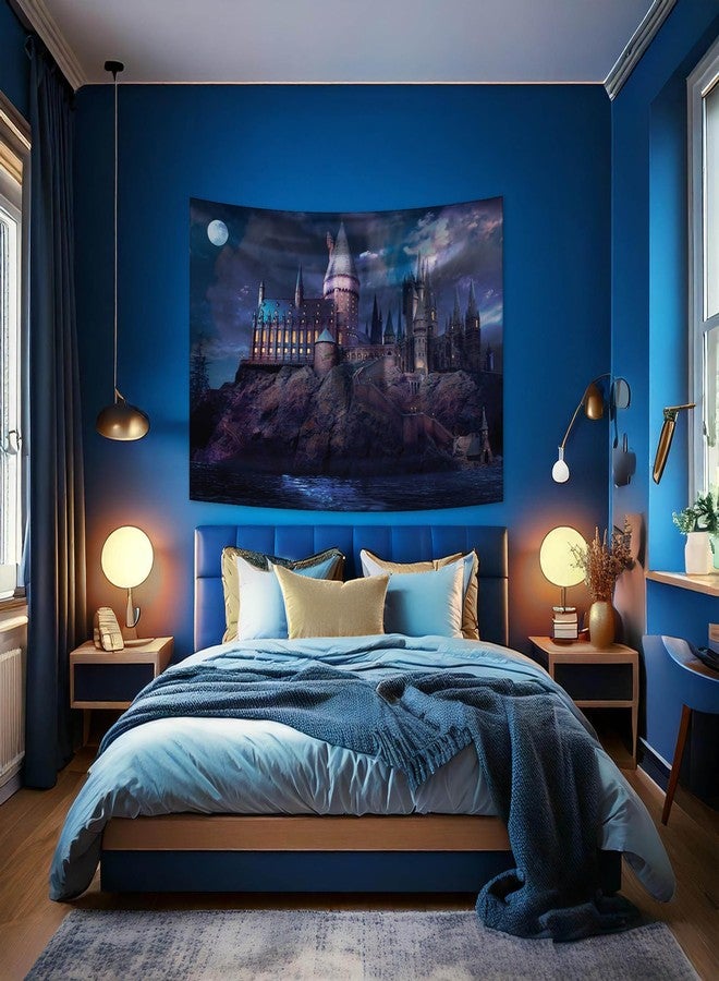 ConQuest Journals Harry Potter Hogwarts Castle at Night Backdrop Wall Banner, Large Photo Backdrop, Party Decoration, Wizarding World Room Decor, 5ft x 7ft (60'' x 84''), Officially Licensed - Image 3
