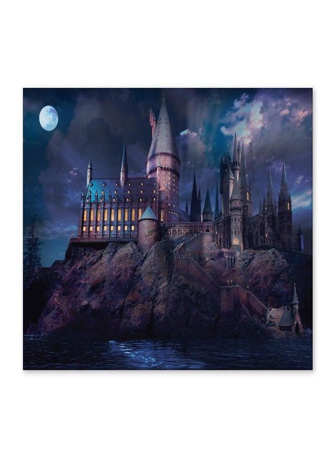 ConQuest Journals Harry Potter Hogwarts Castle at Night Backdrop Wall Banner, Large Photo Backdrop, Party Decoration, Wizarding World Room Decor, 5ft x 7ft (60'' x 84''), Officially Licensed - Image 1