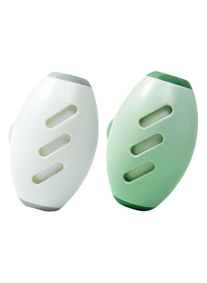 Reusable Lint Roller Ball, Upgrade Washable Sticky Roller Lint Rollers, Portable Home Travel Lint Roller Super Sticky Lint Rollers Ball for Plush Hair, Pet Hair, Clothes (Green+White) - Image 1
