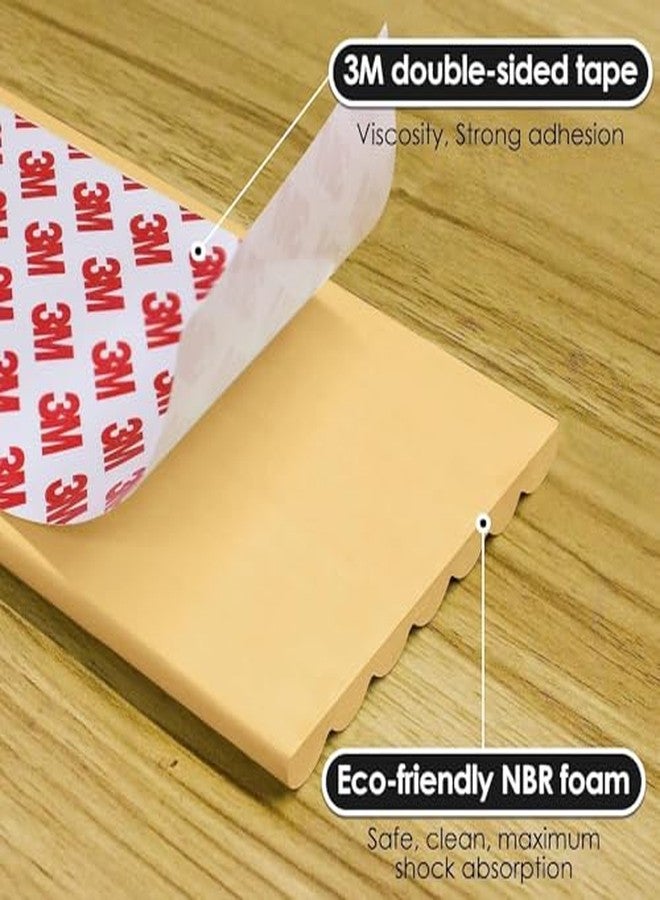 TEKCOOL 2-Meter, Table Protection Strip Protector, Extra Soft Foam Edge Safety Strip for Baby & Kids, Baby Proofing Corner Guards & Safety Bumper Edge for Table, Desk. (Golden-1pc). - Image 4