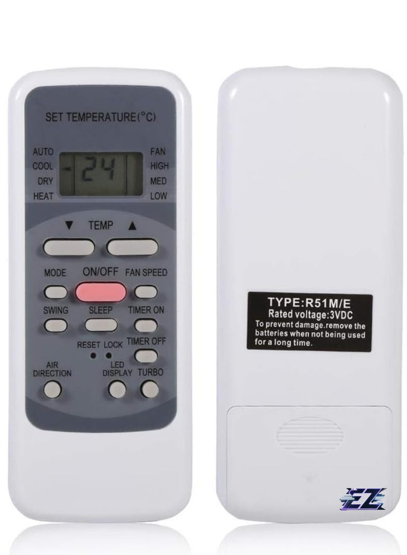ELTRAZONE Replacement Air Conditioner Remote Control for Midea R51M/E with battery - Image 2