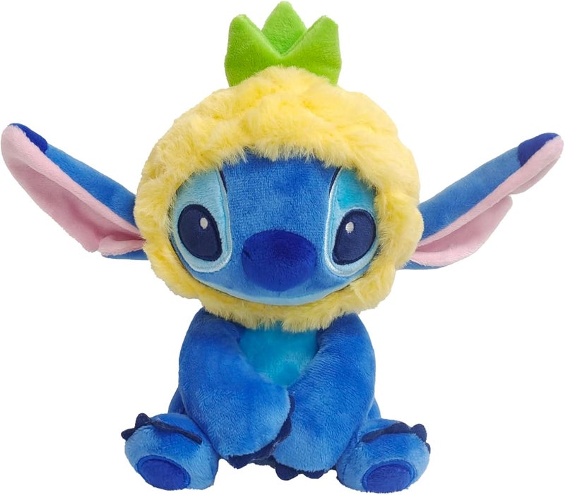 Disney Plush Stitch Fruity Collection 7-Inches, Official Signature Pineapple Plush Character from Lilo & Stitch, Soft Toys, Soft & Fluffy Cuddle Plushies for Kids & Adults, Gift, Fan Collection