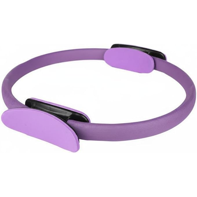 ZOOMELLA Multi-Function Resistance Loop Muscle Toning Stretching Exercise Loop Low Low-Strain Fitness Circle Improves Posture for Seniors, Pilates, Pilates Ring - Purp|Pilates Rings - Image 3
