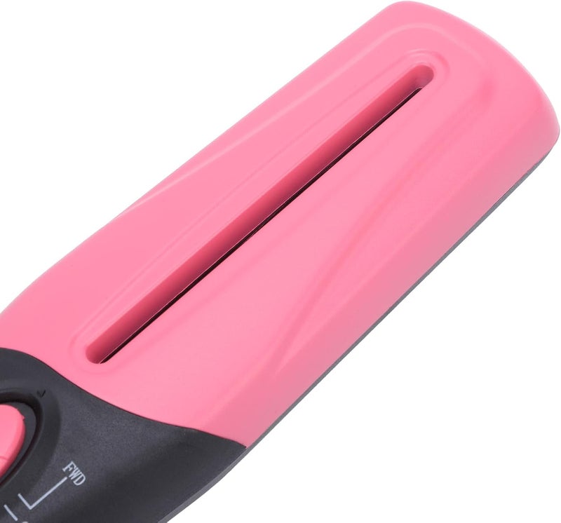 محضر تمزيق ورق محمول للاستخدام المنزلي، محضر تمزيق كهربائي صغير الحجم يعمل بتقنية USB ومزود بزرين للتحريك للأمام والخلف، مناسب للمكاتب والمدارس، لونه وردي، يقوم بتمزيق الورق إلى شرائط. - Image 3