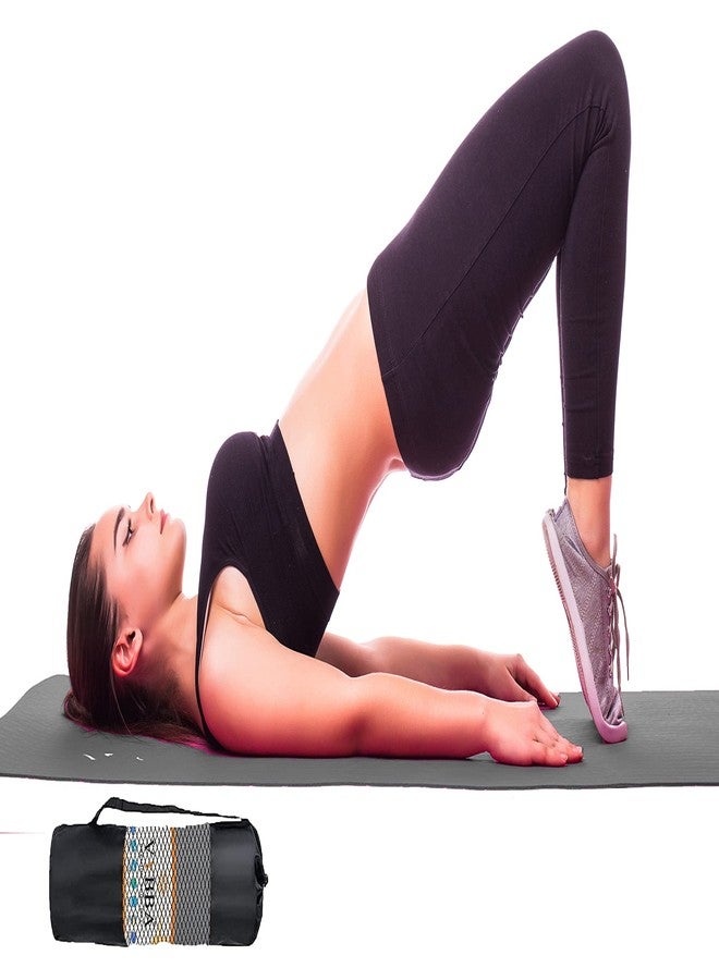 VYBBA 6 MM 100% EVA Yoga Mat with Bag Cover for Gym Workout and Yoga Exercise Odour free Anti-Slip Yoga Mat for Men & Women Fitness_ Grey - Image 1