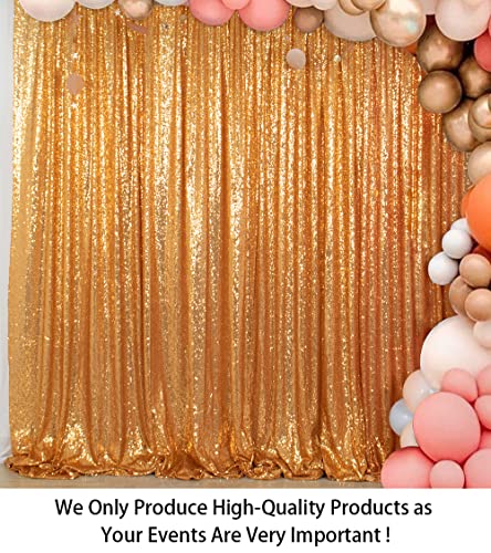 ShiDianYi 5ft X 7ft Gold Sequin Photo Backdrop, Select Your Size,Wedding Photo Booth,Photography Background,Ceremony Backgrounds - Image 2