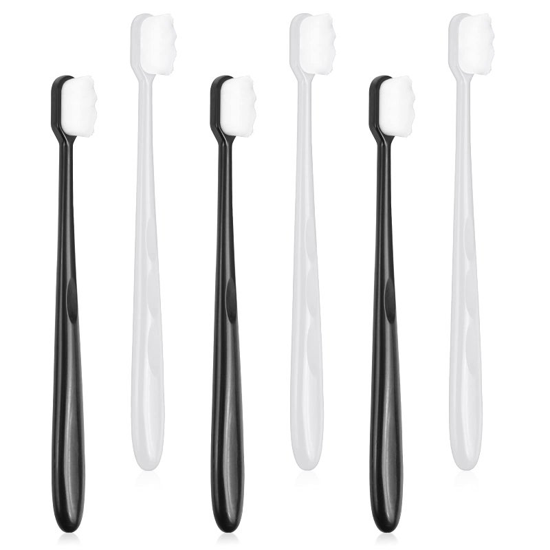 Molain Moain Extra Soft Manual Toothbrush, 6 Pieces Soft Bristle Toothbrush Ultra Soft Toothbrush For Adults,Assorted - Image 1