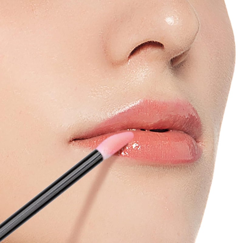 g2plus 100PCS Lip Gloss Applicators, Disposable Lip Brushes Lip Gloss Applicators Lipstick Gloss Wands Applicator Perfect Makeup Tool Kits (Nylon Black) - Image 5