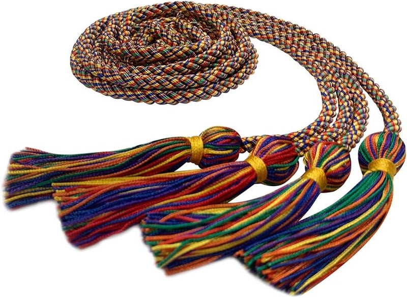 Endea Graduation Double Honor Cord (Rainbow) - Image 1