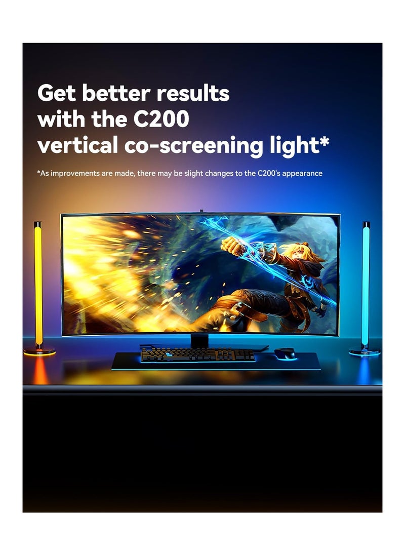 Generic - Monitor Led Backlights, Led Strip Lights That Sync with Screen Color or Music, Rgbic Computer Light Bar Behind Monitor, Leds for Desk Gaming, Usb Interface, Software Control, Supports Pc or Mac(24 In) - Image 1