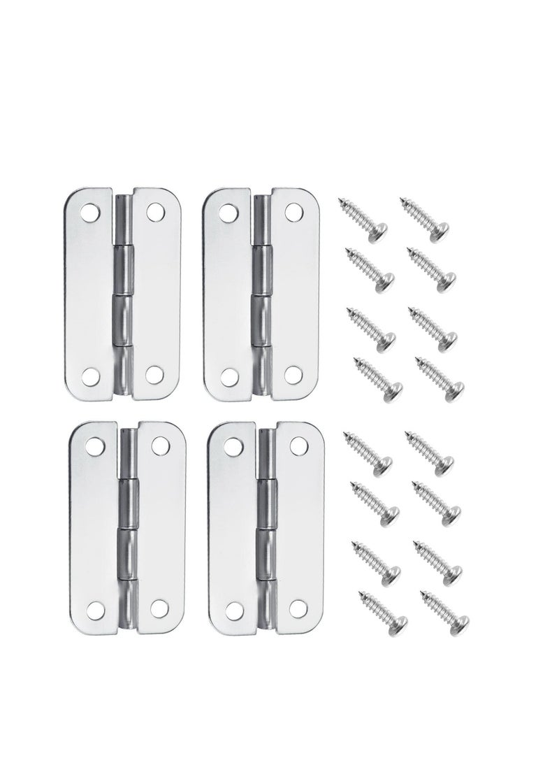 Excefore 4 Pack Heavy Duty Stainless Steel Hinges, High Strength Cooler Replacement Parts, Cooler Hinges with Screws for Igloo Ice Chests  - Image 1