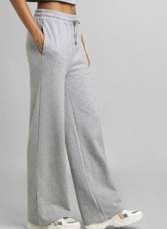 OUTLAWS سروال رياضي مريح للنساء من OUTLAWS بارتفاع متوسط باللون الرمادي - Image 3