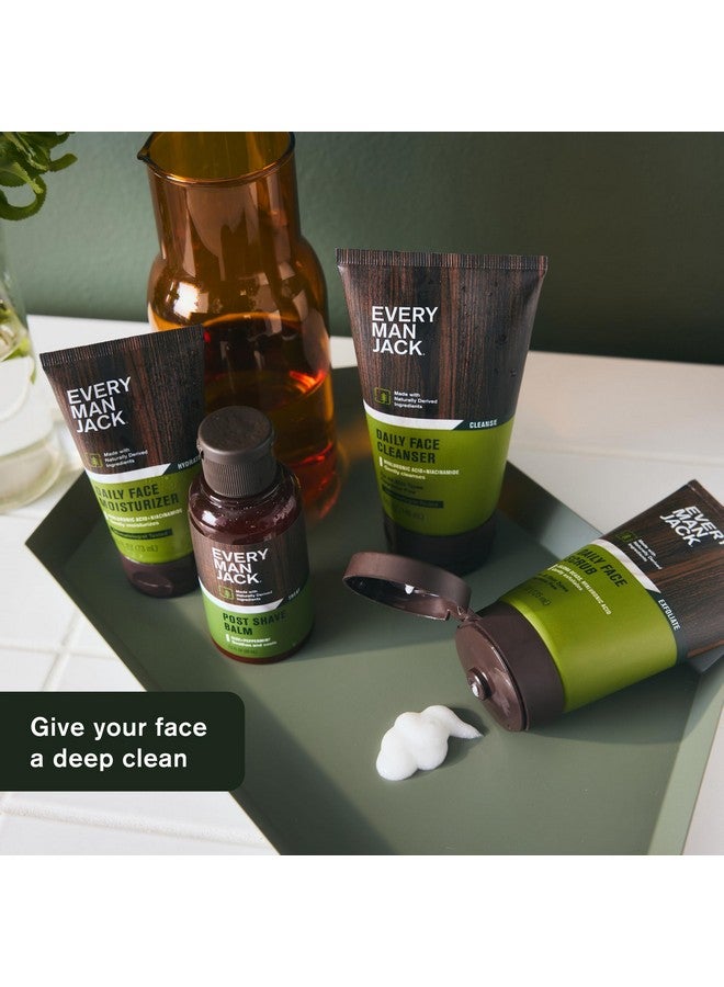 إيفري مان جاك مقشر الوجه اللطيف Every Man Jack للرجال - يزيل الجلد الميت ويرطب وينعش البشرة المتعبة مع حبيبات الجوجوبا وحمض الهيالورونيك والكافيين - 4.2 أونصة مقشر وجه للرجال - عبوة مزدوجة - Image 4