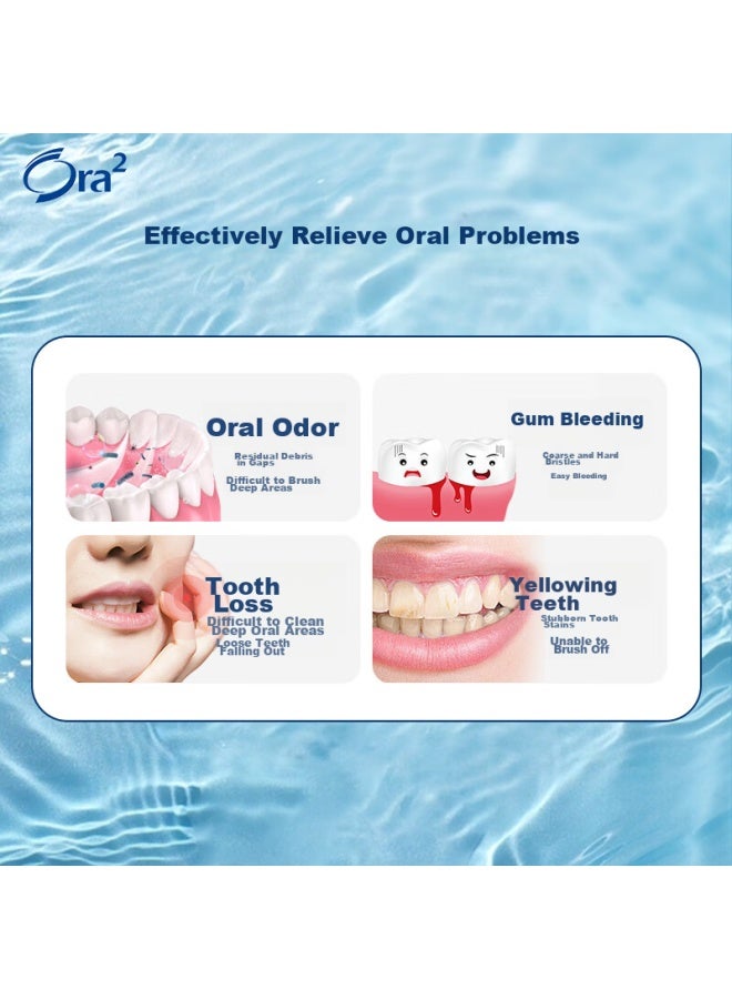 Ora2 Ultra-fine Toothbrush Small Brush Head Plaque Removal Toothbrush Set For Adult Gum Care, Random Color - Image 4