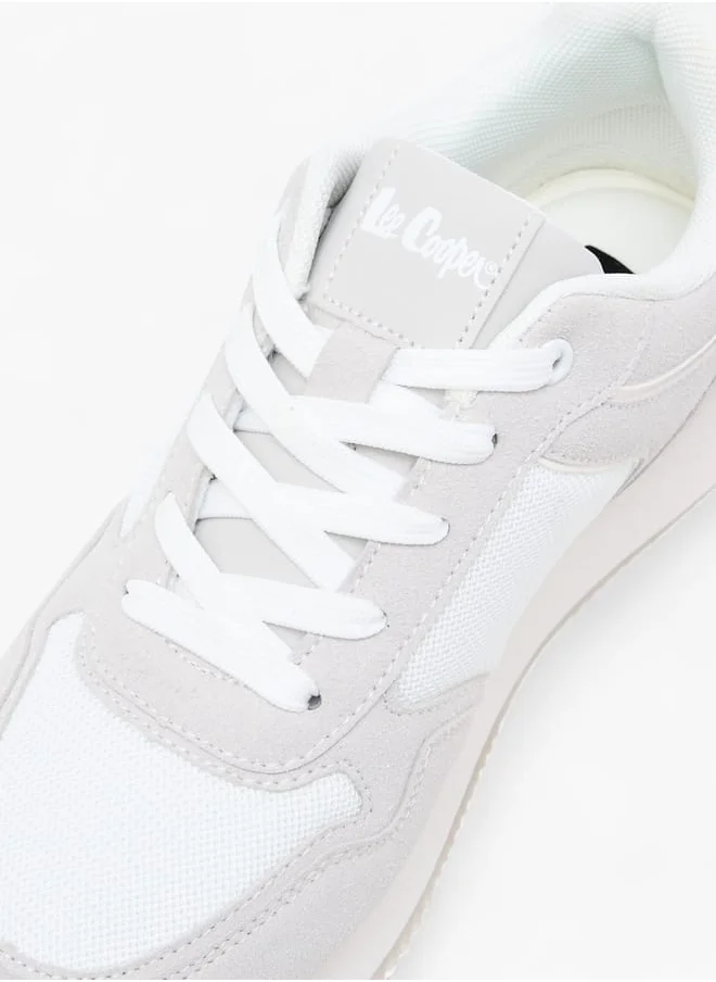 Lee Cooper Women's Mesh Sneakers with Lace-Up Closure