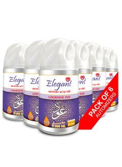 Elegant 6 Piece Luxurious Oud Automatic Refill Spray Set 300ml  - Image 1