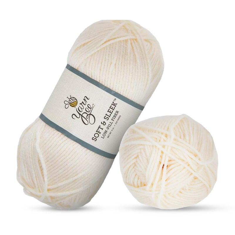 Hobby Lobby Yarn Bee Medium Yarn for Crocheting & Knitting â€“ Soft Yarn Skein â€“ 232 Yards of 100% Low Pill Acrylic Yarn for Crocheting Blankets, Hats, & More â€“ DIY Handcrafting Accessories - Image 1